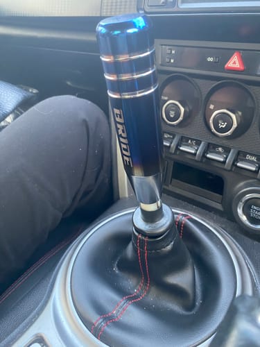 Customer photo review of BRD Shift Knob Burned Blue