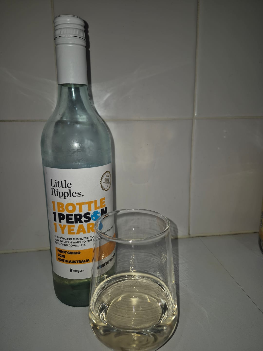 Customer photo review of Pinot Grigio - Single Bottle