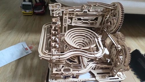 Customer photo review of Puzzle 3D Parcours de billes manuel simple en bois