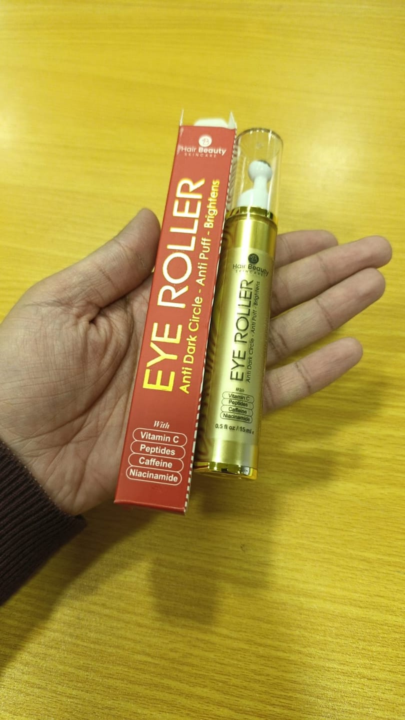 Customer photo review of Eye Roller | Eliminates Dark Circles & Puffy Eyes