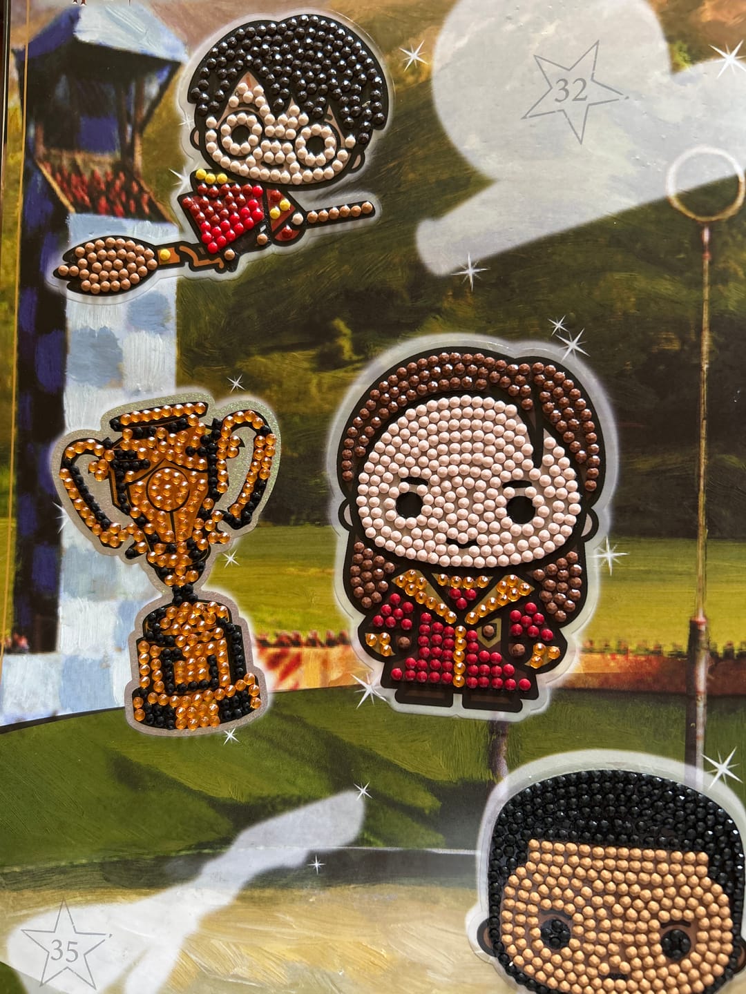 Customer photo review of Harry Potter Crystal Art Stickers 001-050