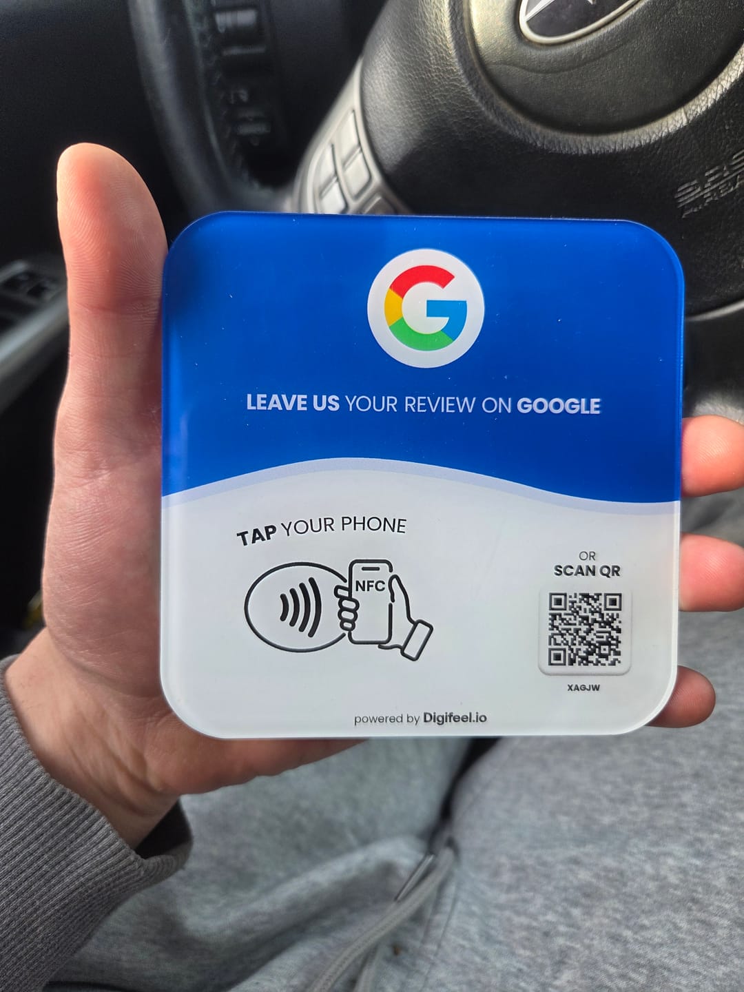 Customer photo review of Google Reviews - Plate