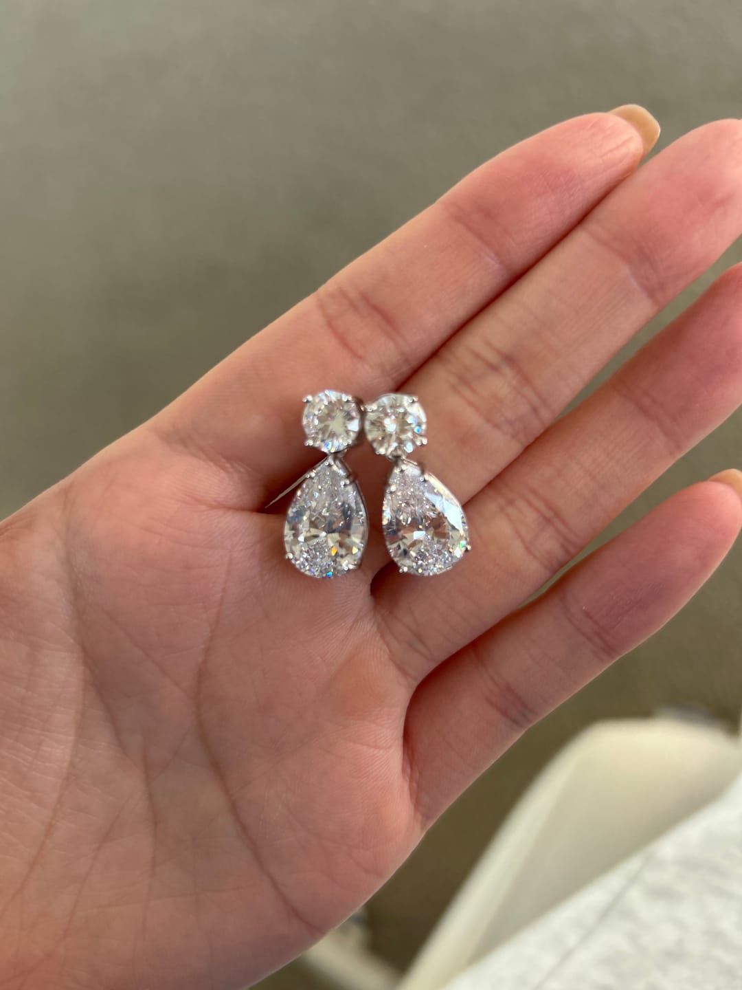 Customer photo review of KATE EARRINGS - SILVER