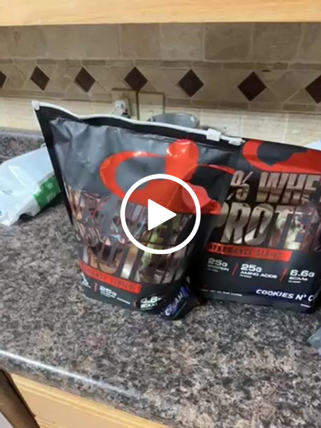 Customer video review of 100% Whey Protein Powder
