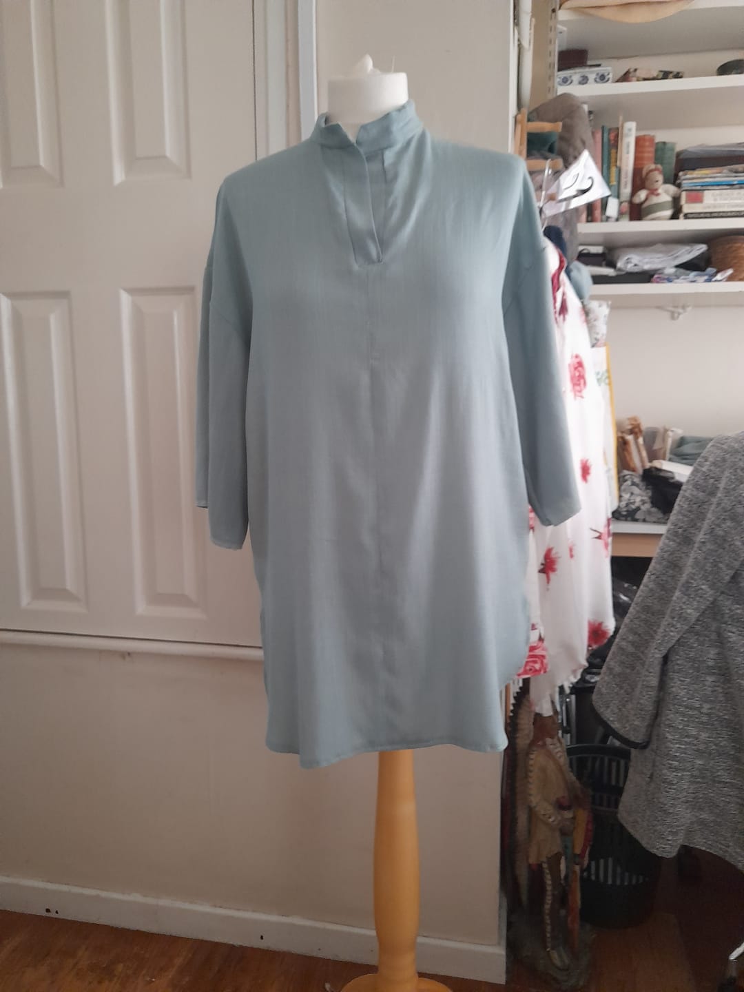 Customer photo review of Plain Linen Look Viscose Fabric