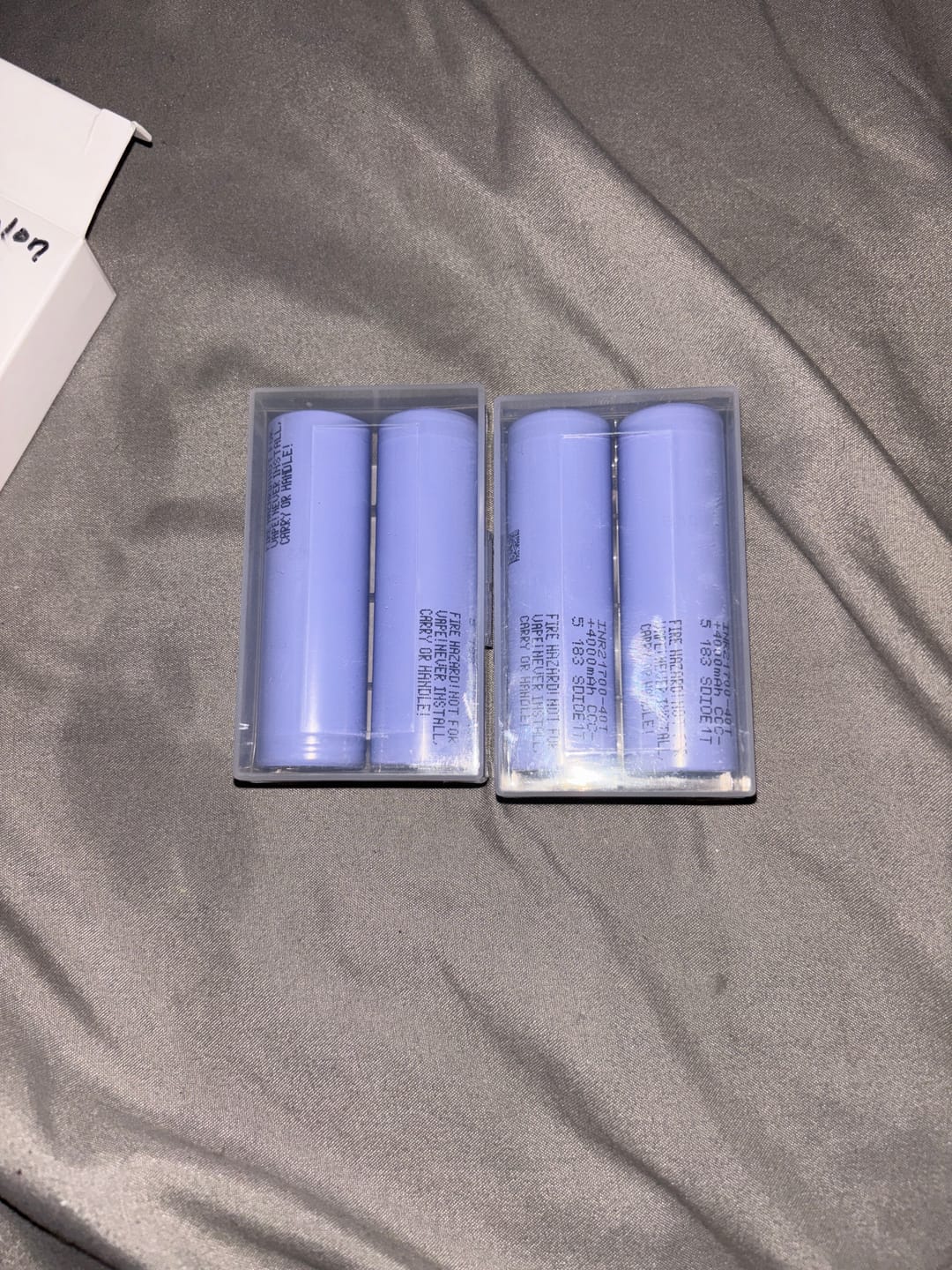 Customer photo review of Samsung 40T 21700 4000mAh 35A Battery