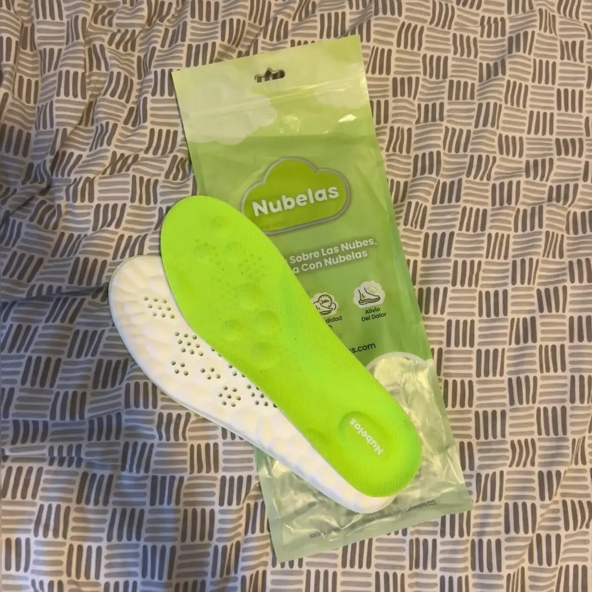 Customer photo review of Plantillas Nubelas | Comodidad en cada pisada