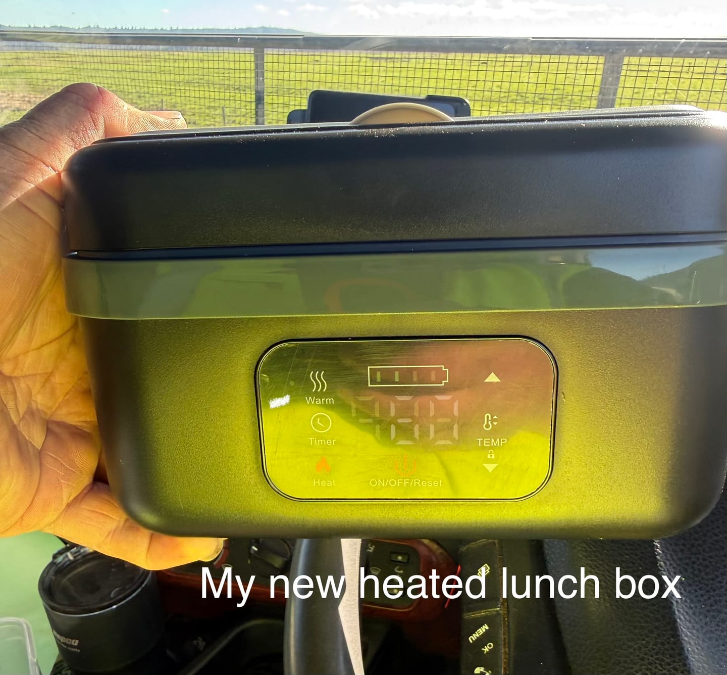Customer photo review of Explorer Heating Lunchbox™ - Portable And Convenient