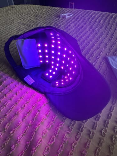 Customer photo review of Red Light Therapy Cap