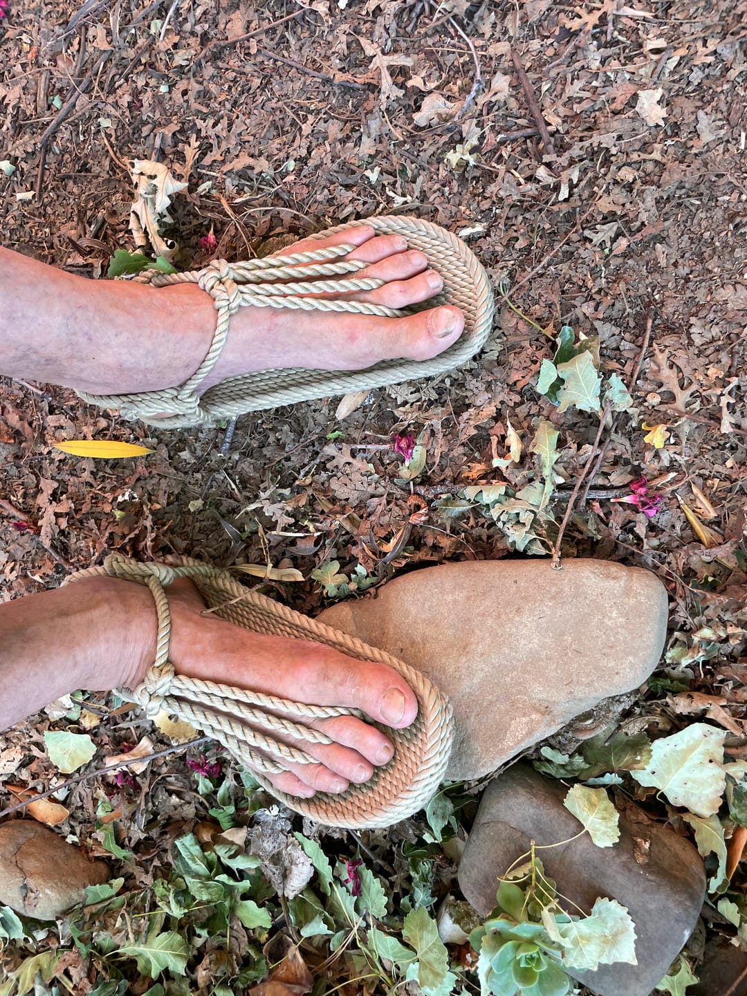 Customer photo review of Yoga Warrior Rope Sandal Camel