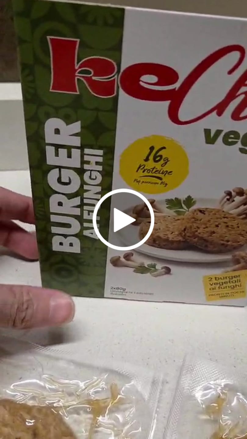 Customer video review of Burger Veg ai Funghi KeChef Veg