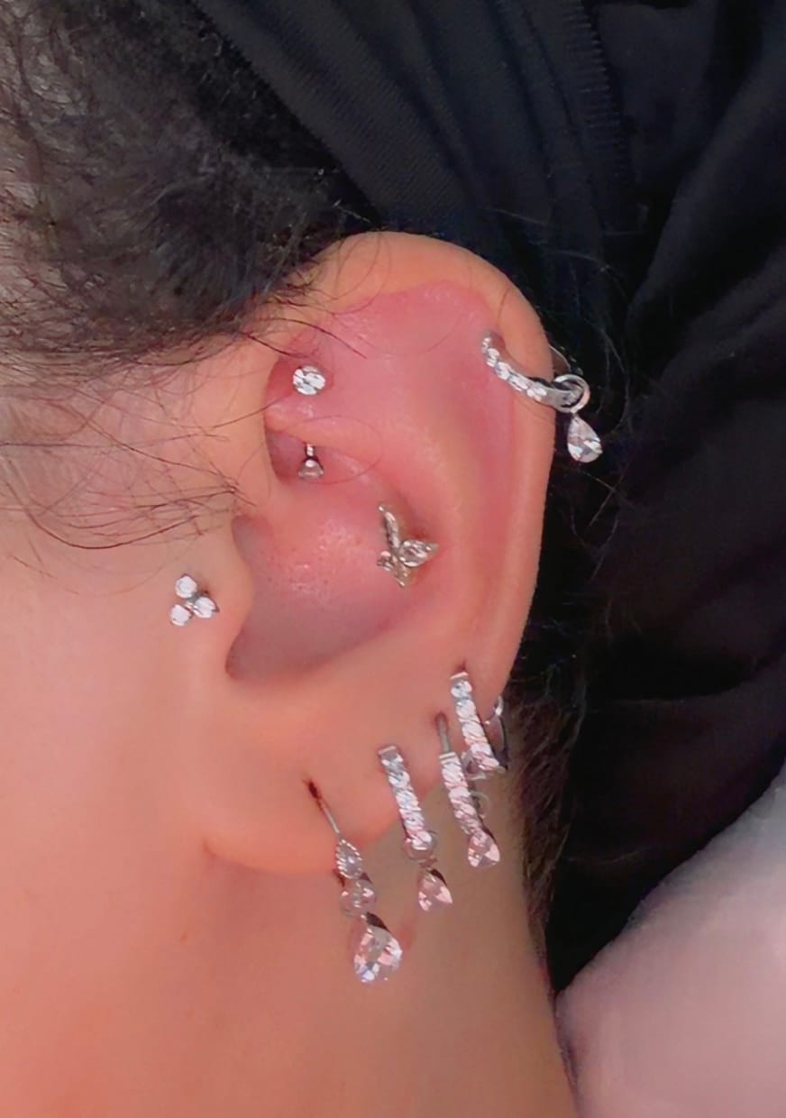Customer photo review of Cute Three Piercing | Titan