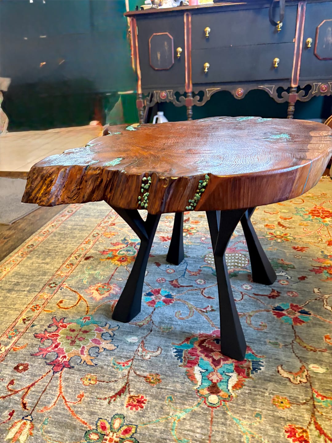 Customer photo review of Bench Legs 115 Yami 16" H Mid-Century Modern Style