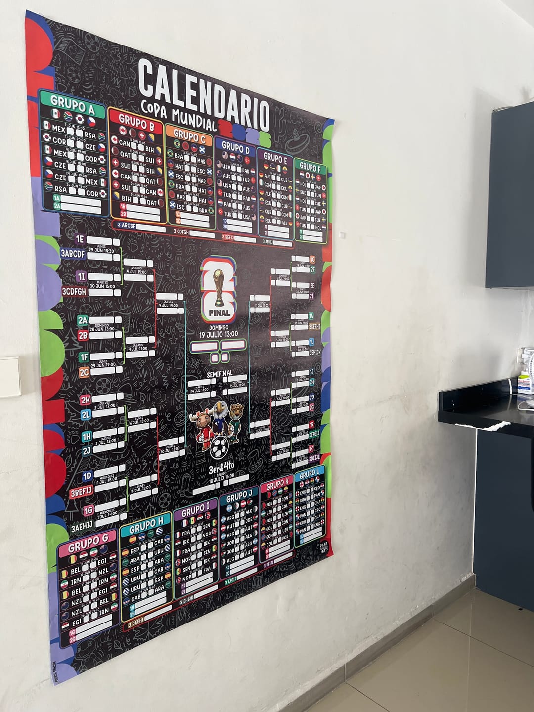 Customer photo review of Calendario Mundial 2026