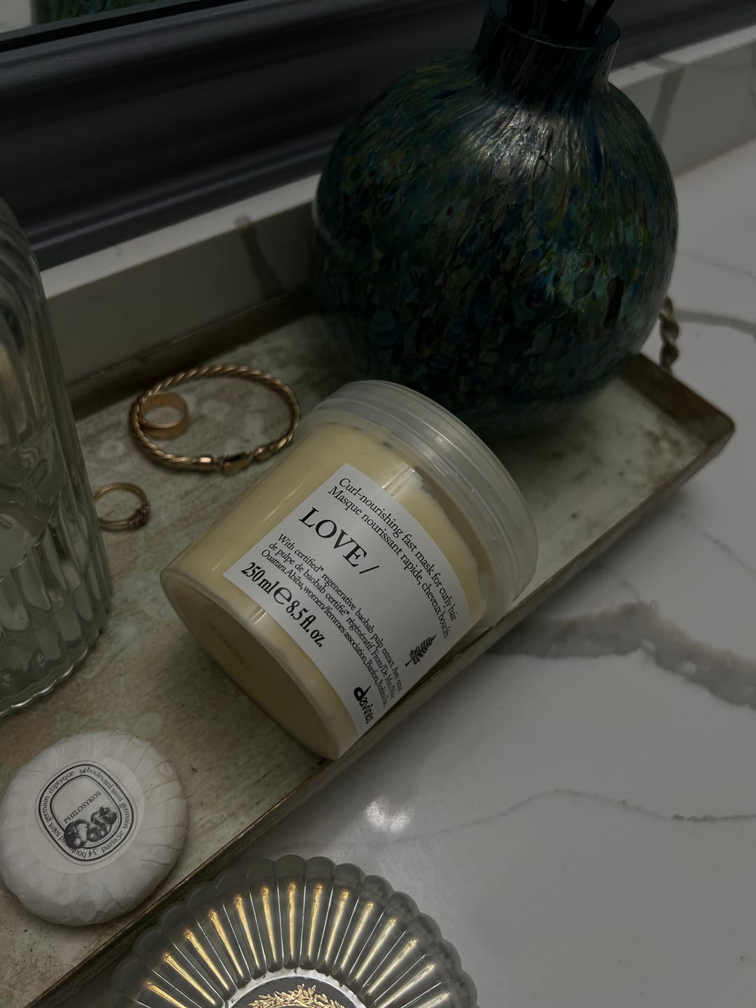 Customer photo review of LOVE CURL Mask