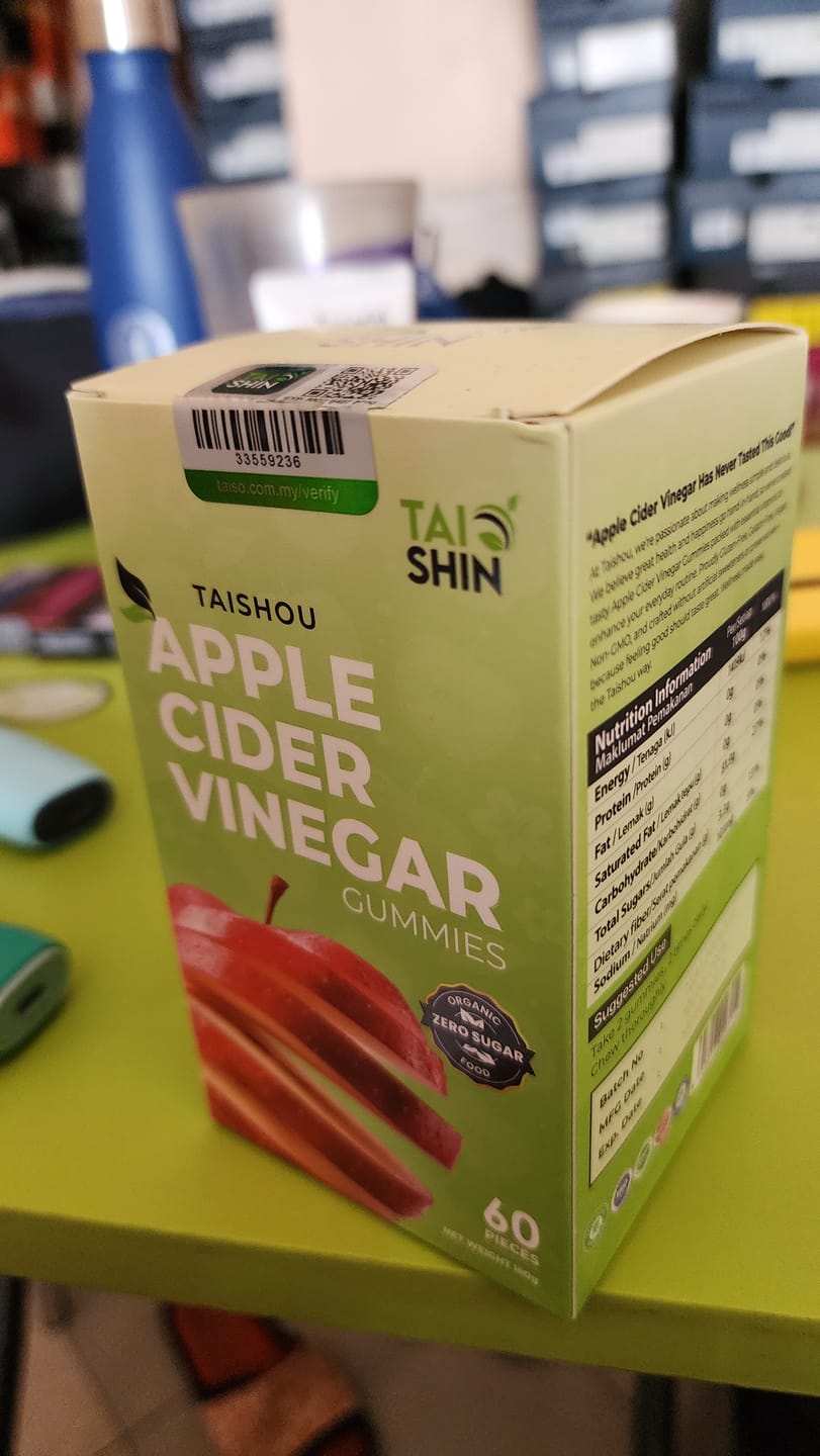 Customer photo review of Taishou Apple Cider Gummies