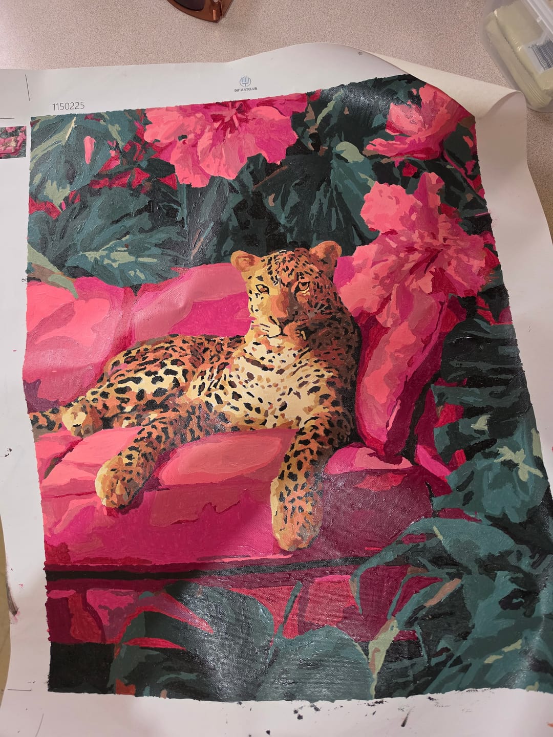 Customer photo review of Wild elegance | Paint by Number