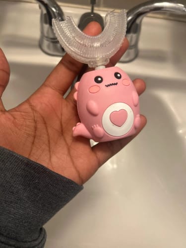 Customer photo review of DinoSmile Kinderzahnbürste
