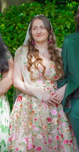 Customer photo review of Lunaria Floral Gown