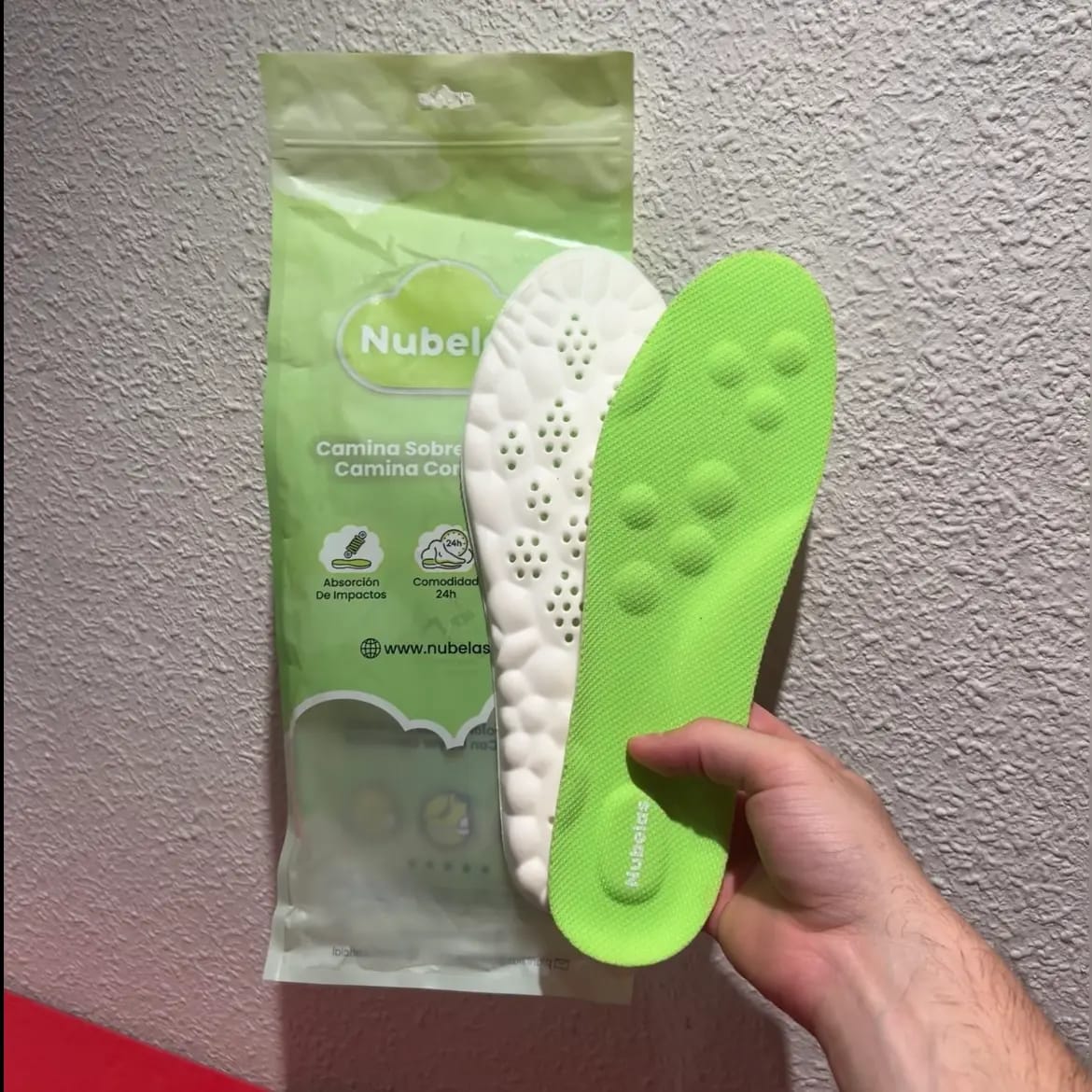 Customer photo review of Plantillas Nubelas | Comodidad en cada pisada