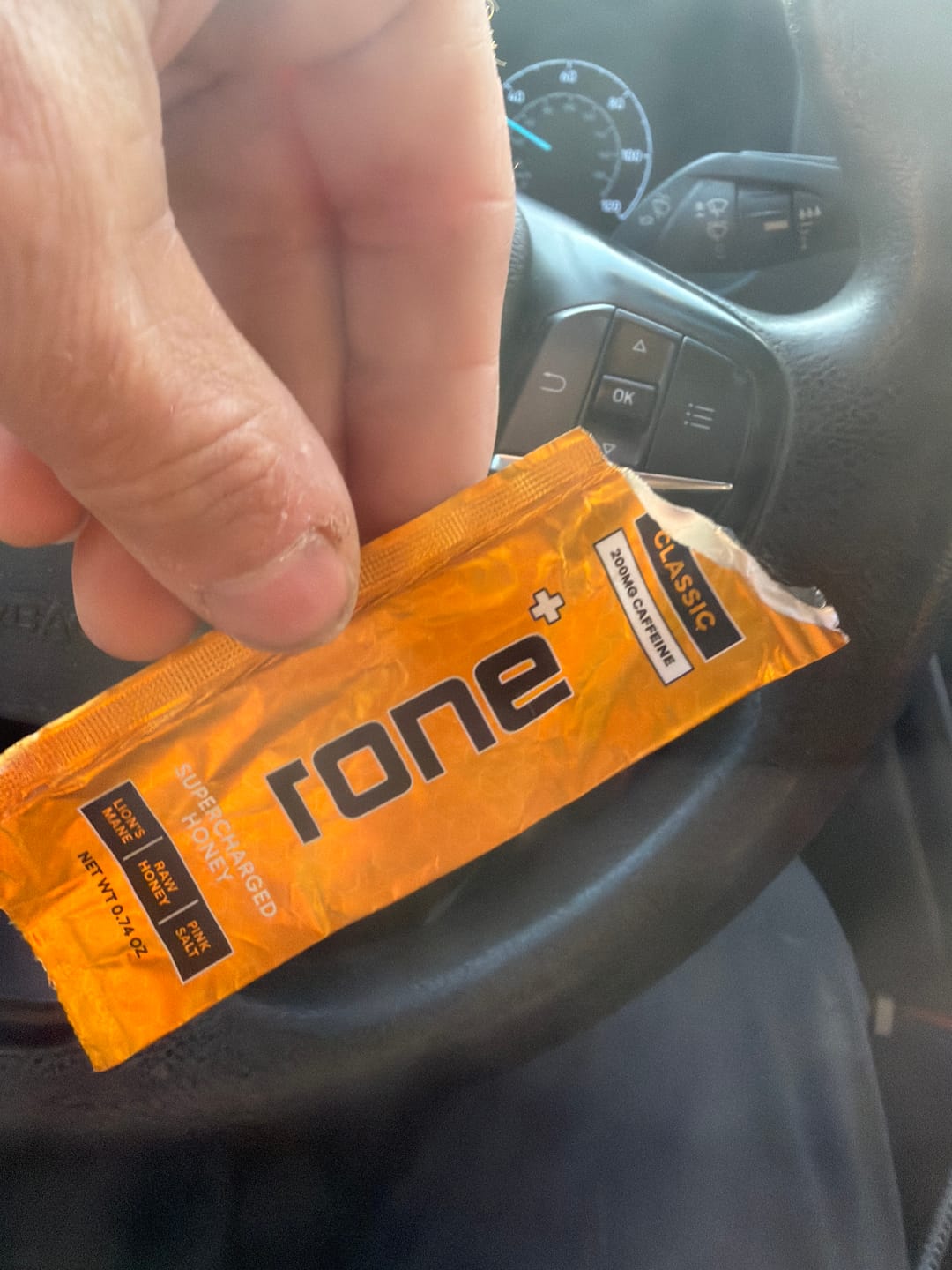 Customer photo review of 100mg Caffeine - Classic - SuperCharged Honey (20-Pack)