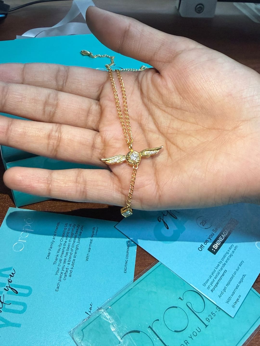 Customer photo review of Harry Potter Necklace