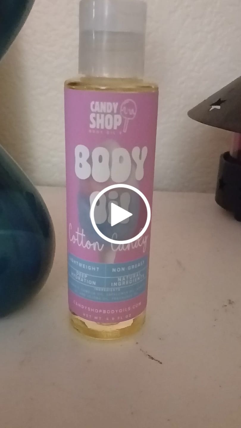 Customer video review of Cotton Candy Body Oil