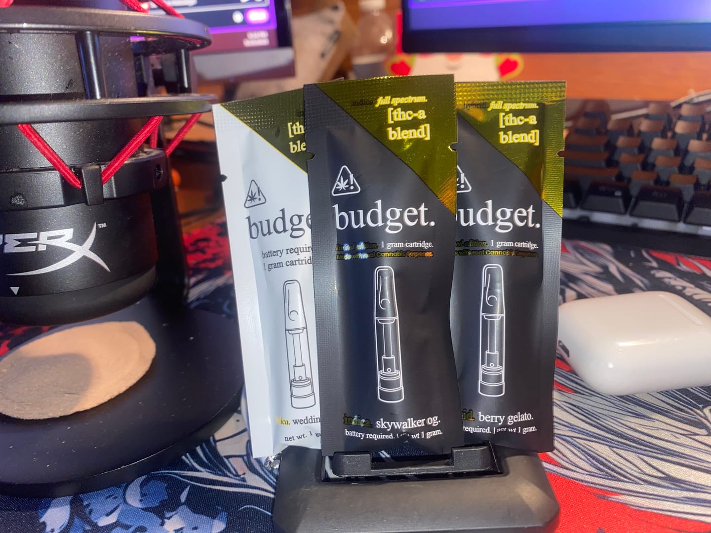 Customer photo review of 3pc Flavor Pack of 1 Gram THCA Blend Vape Cartridge