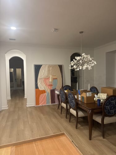 Customer review photo for Plaster Art Texture Painting #SG256