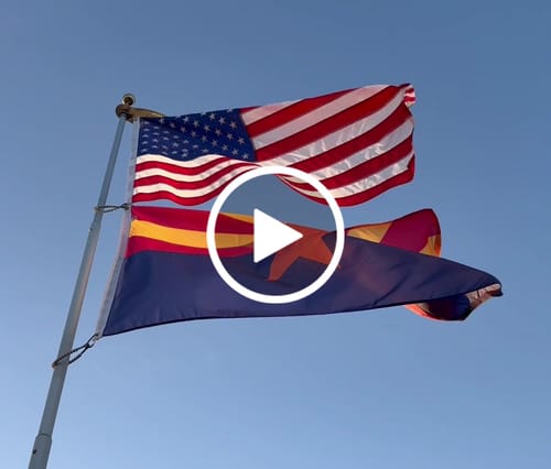 Customer video review of State of Arizona Flag - Official Design and Specifications - Outdoor Nylon