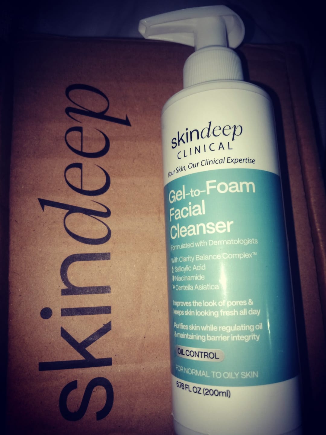 Customer photo review of Gel-to-Foam Facial Cleanser
