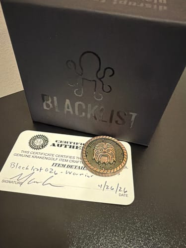 Customer photo review of 🪙 Blacklist 026 - The Warrior | Limited Edition of 25