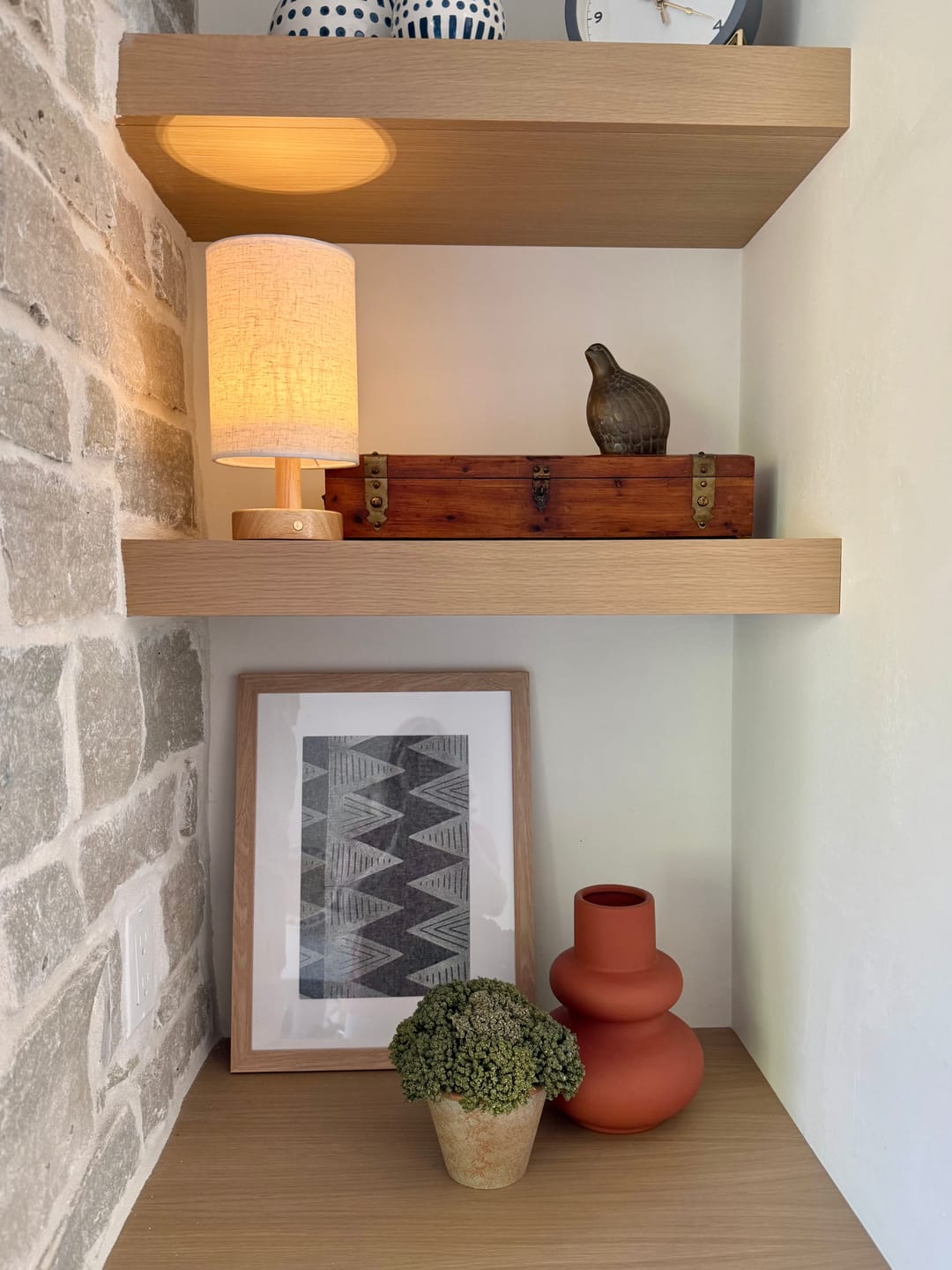 Customer photo review of Nordic Linen Table Lamp