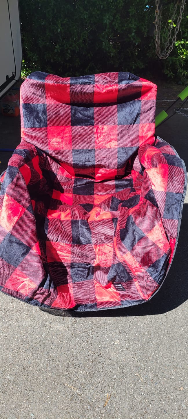 Customer photo review of The Chair Blanket