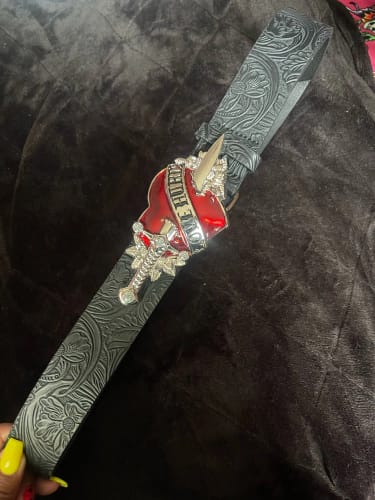 Customer photo review of 'LOVE HURTS' BELT