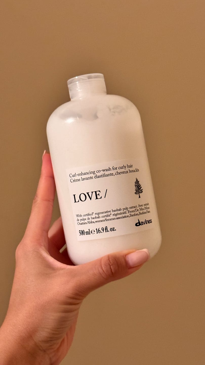 Customer photo review of LOVE CURL Co-wash
