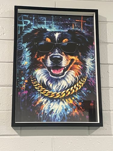 Customer photo review of Street art graffiti - Personalised Poster