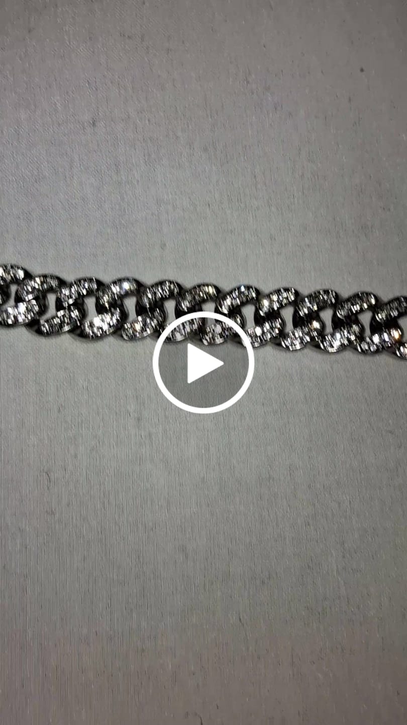 Customer video review of 12.5mm Cuban Chain + Bracelet - White Gold