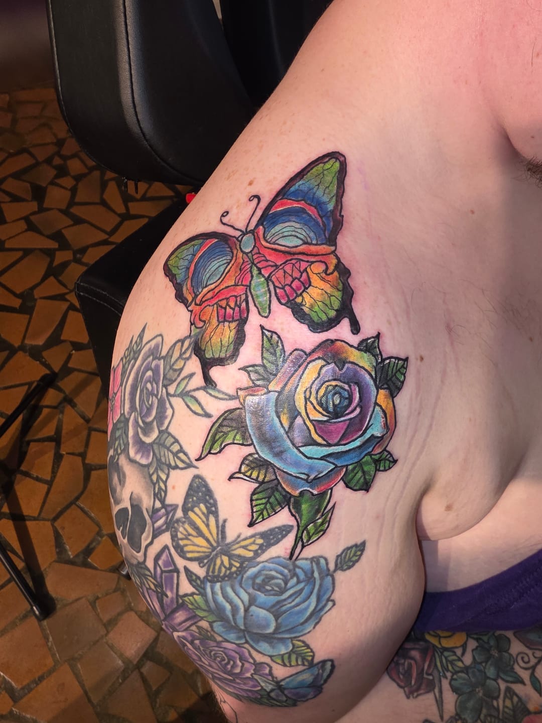 Customer photo review of Painless Tattoo Numbing Cream