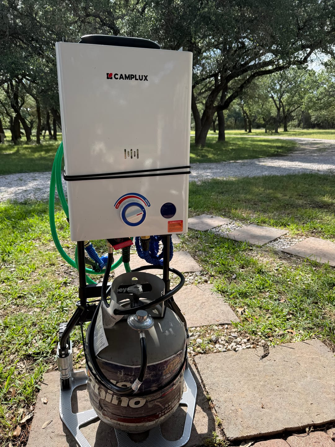 Customer photo review of Camplux First F10 LPG Camping Water Heater