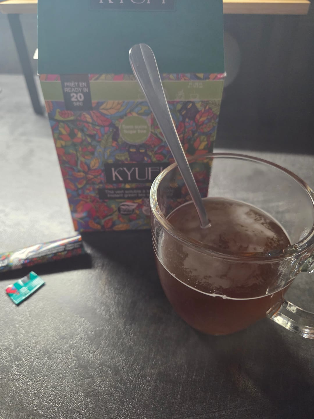 Customer photo review of Thé Vert Instantané À La Menthe - Sans Sucre