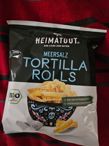 Kundenbewertung mit Foto zu Tortilla Rolls Meersalz