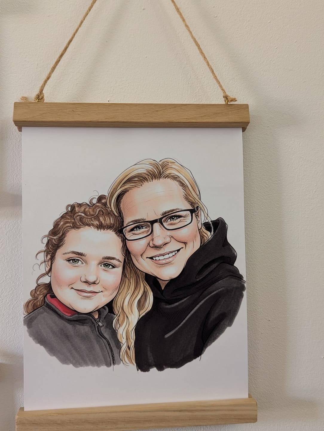 Customer photo review of ColorSketch Poster Dein Foto als handgezeichnete Karikatur
