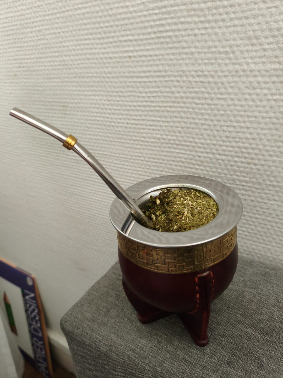 Customer photo review of Maté Impérial Deluxe Pampa - Inox Double Couche & Bronze
