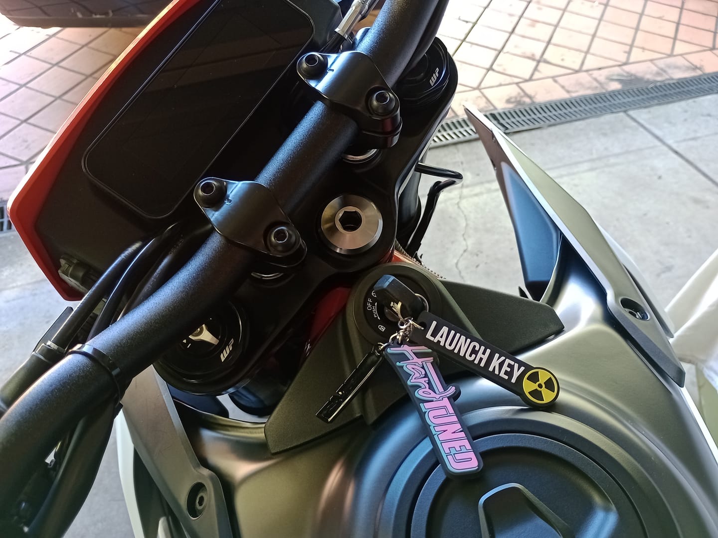 Customer photo review of Launch Key Soft Rubber Key Ring
