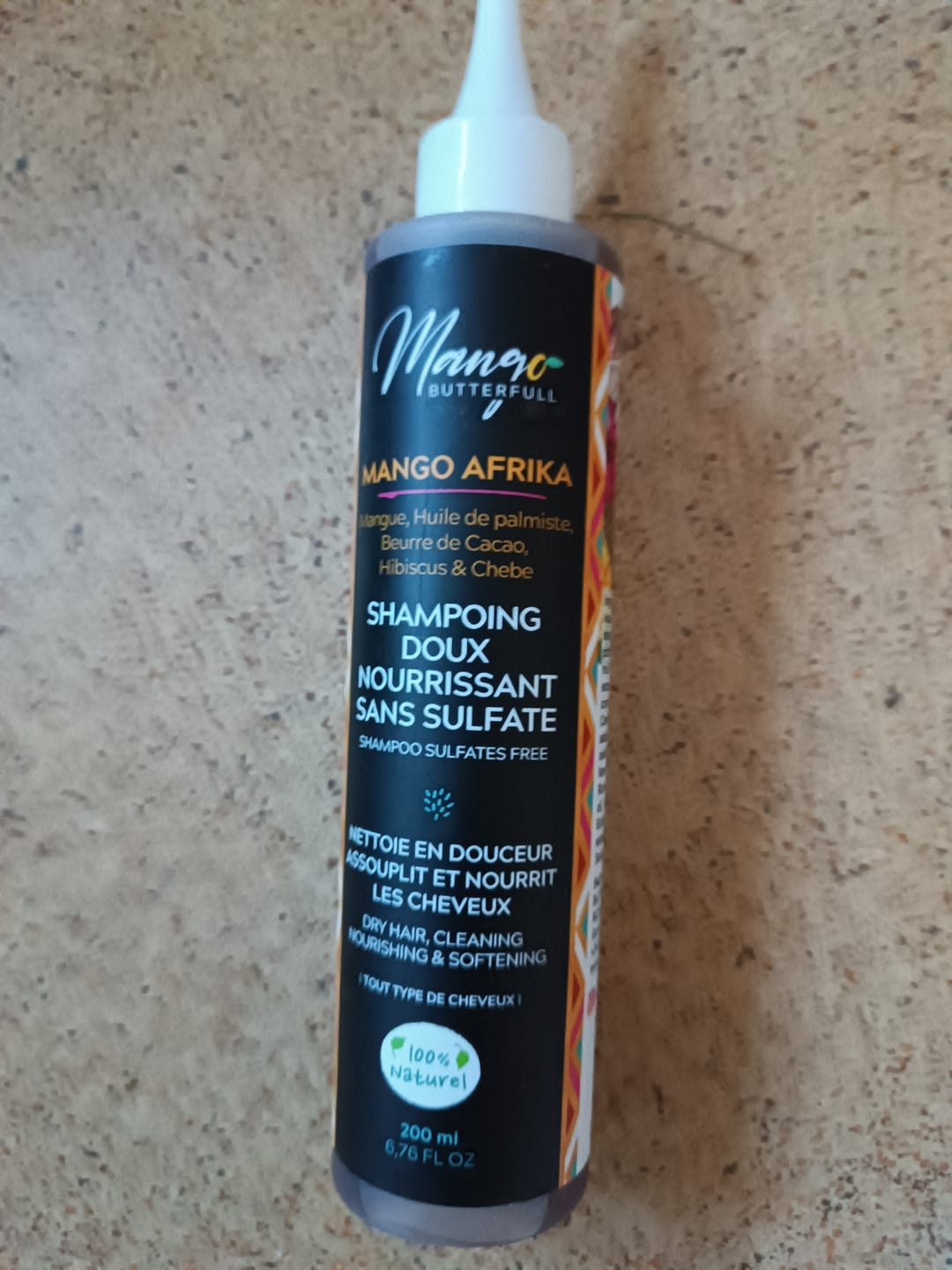 Customer photo review of Shampoing doux sans sulfates  MANGO AFRIKA
