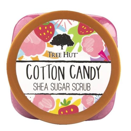 Customer photo review of Tree Hut Cotton Candy Shea Sugar Scrub – Exfoliating Body Scrub