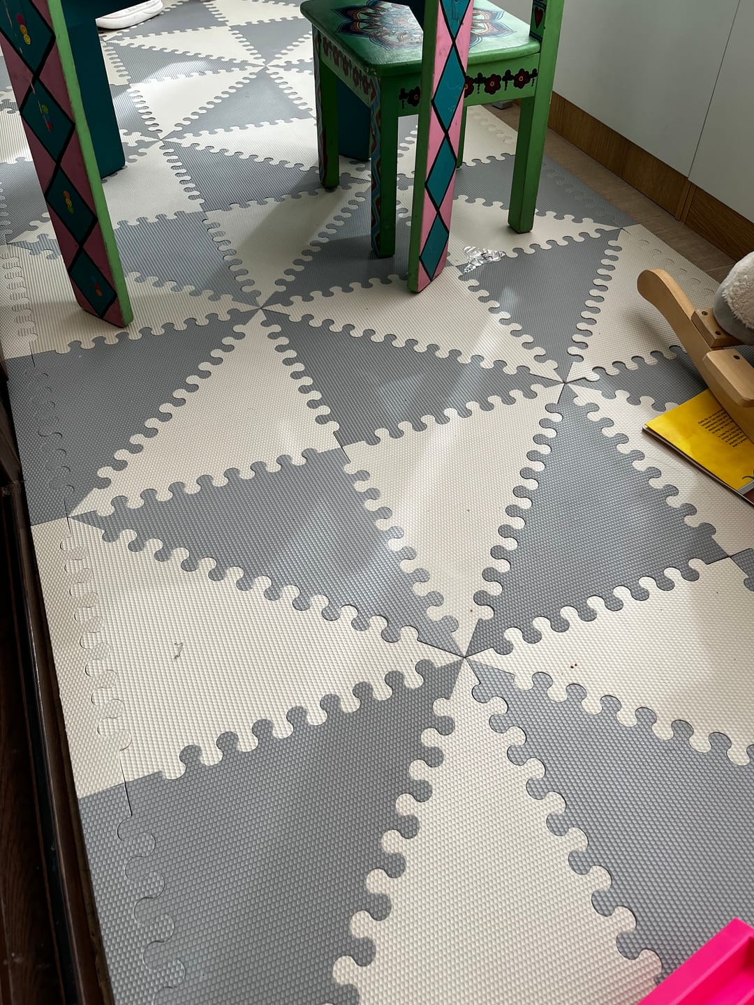 Customer photo review of Pack Alfombras Piso Puzzle Goma Eva Antigolpes 18 piezas