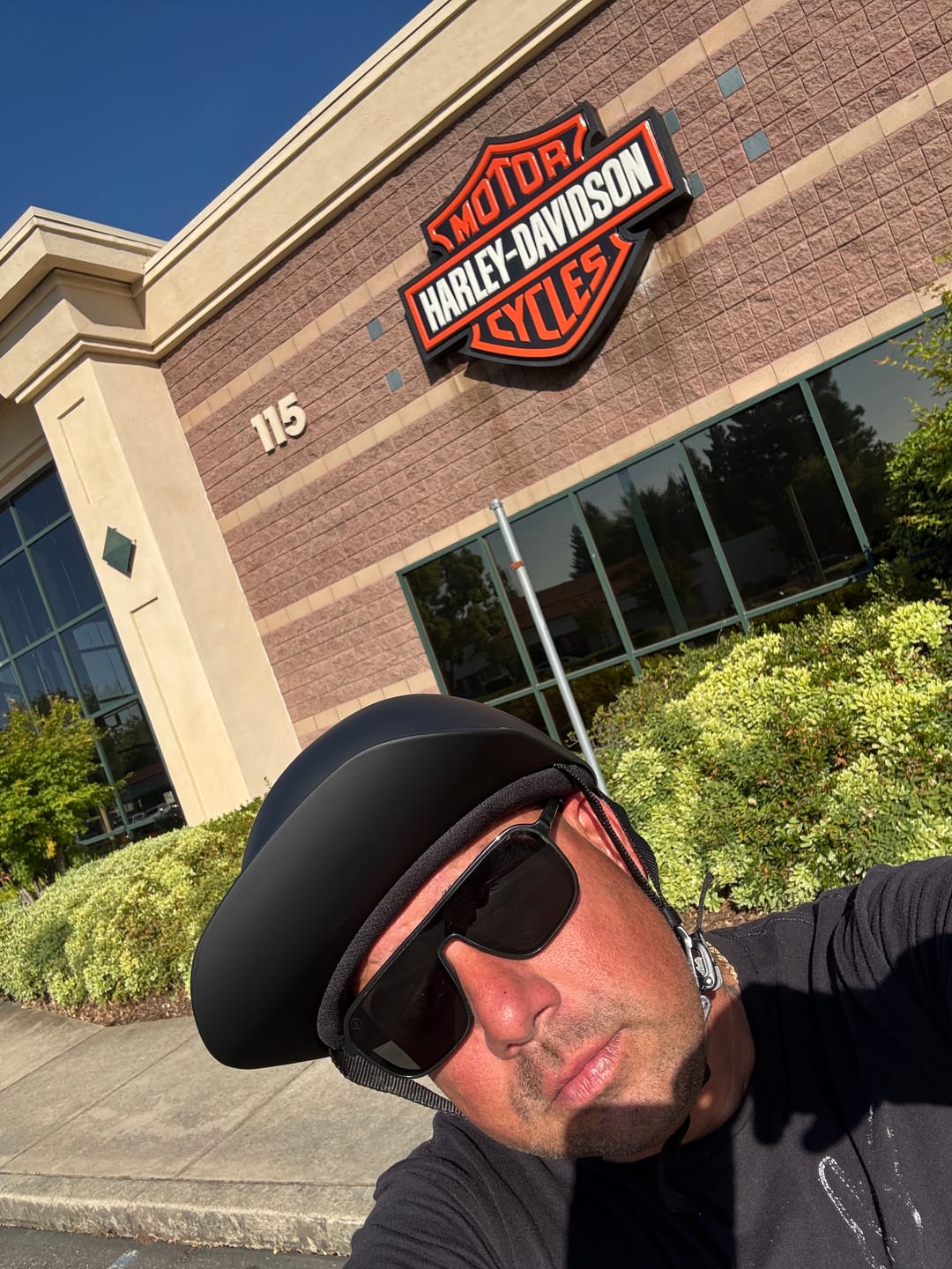 Customer photo review of Baseball Pro DOT Half Helmet / Matte Black