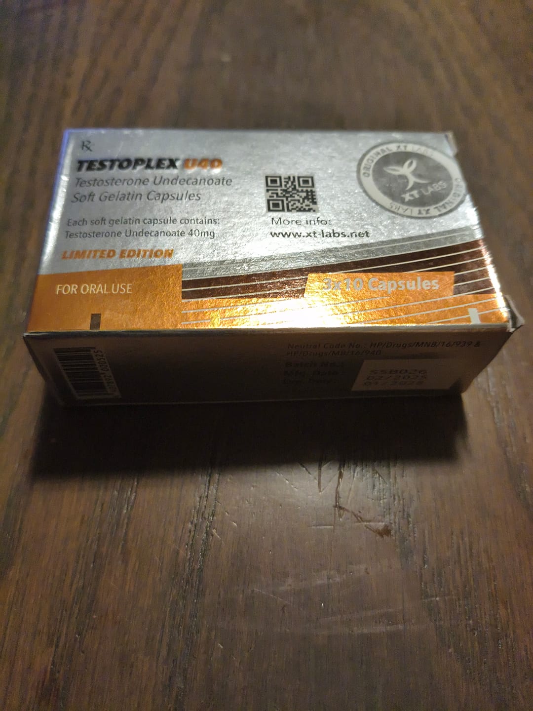 Customer photo review of XT Labs | Testoplex U40 | Testosterona en Capsulas